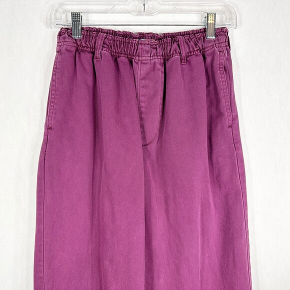Urban Outfitters Small Petite Jeans Purple High Rise Wide Leg Baggy Grunge 1640 - Picture 3 of 10